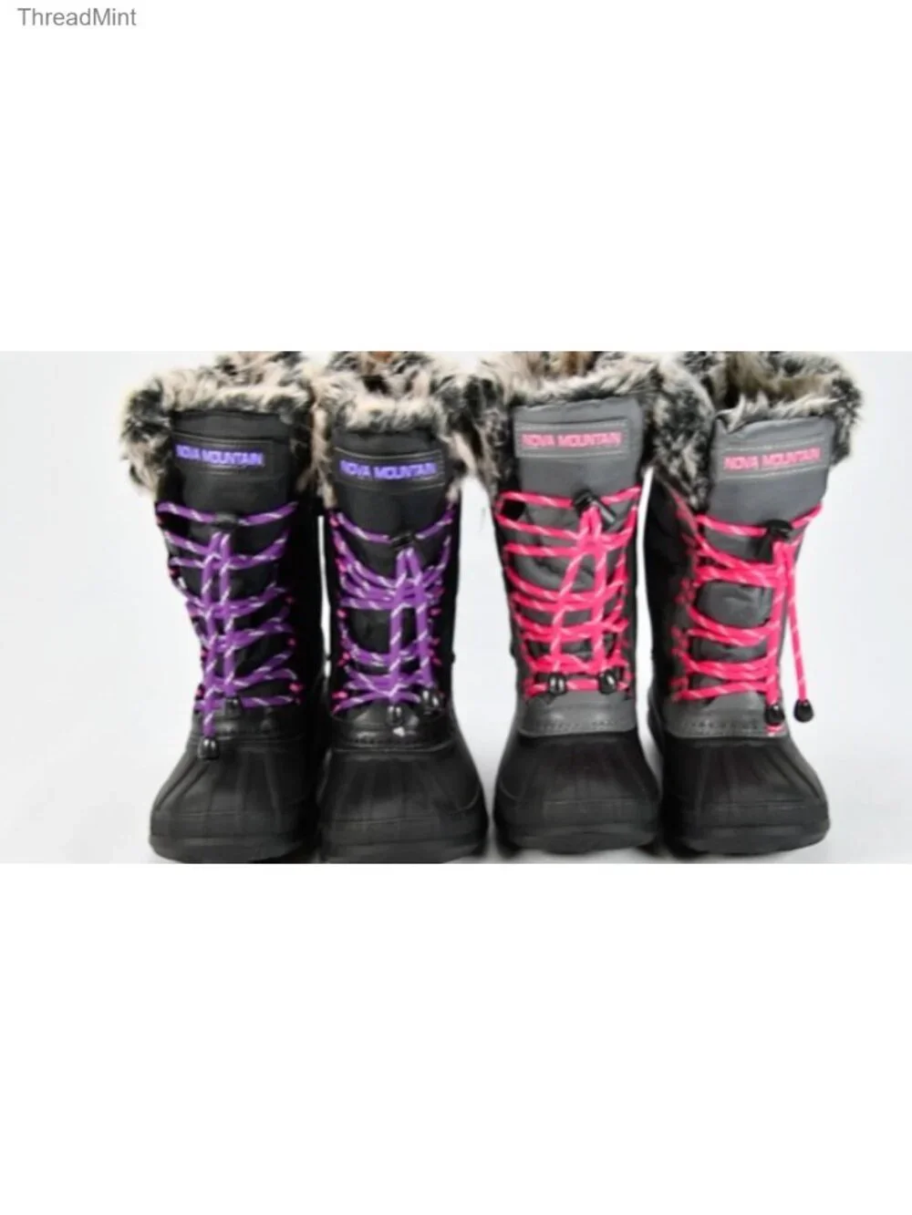 Kids Winter Snow Boots Waterproof Synthetic Insulated -25°F Adjustable